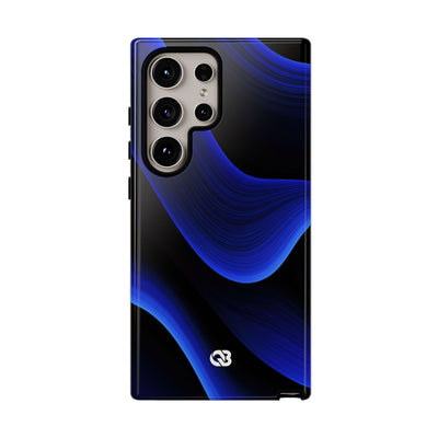 Blue Tough Phone Case for Samsung - Electric Cobalt Flow