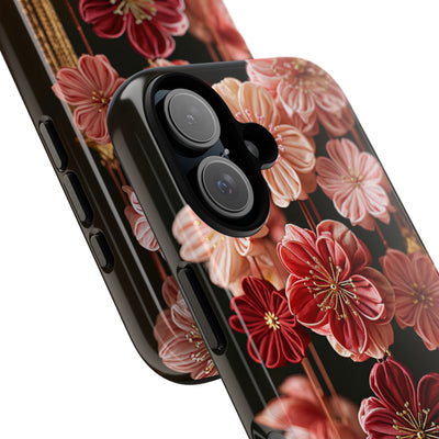 Silk Blossom Kanzashi · Tough Phone Case for iPhone · Pink