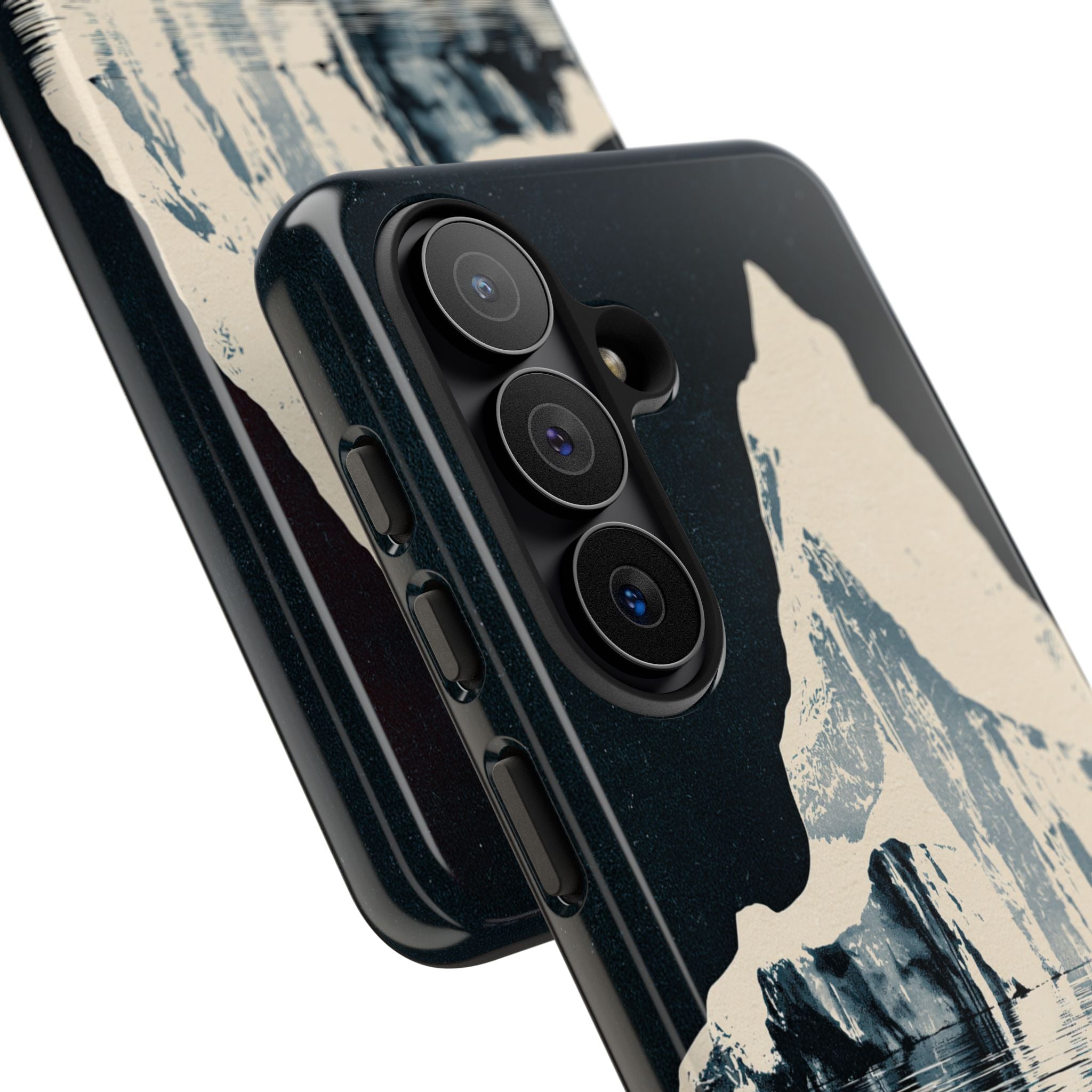 Blue Tough Phone Case for Samsung - Frozen Navy Monolith