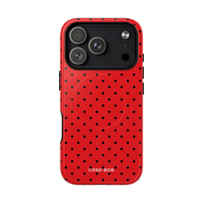 Crimson Dot Matrix iPhone 17 Pro Case - Tough+ - CASE•BOB