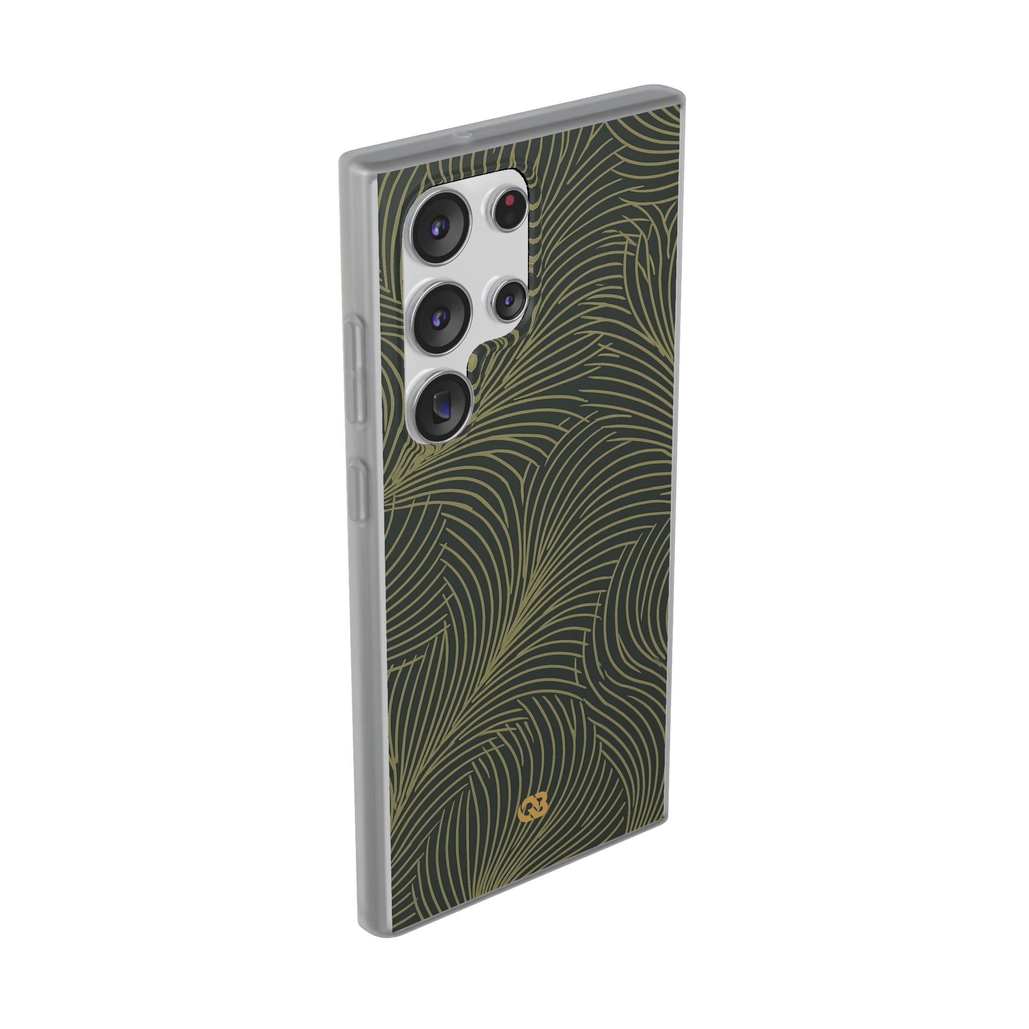 Green Lite Phone Case for Samsung - Dark Olive Plume
