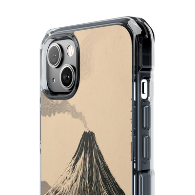 Beige Impact MagSafe Phone Case for iPhone - Obsidian Ink Summit