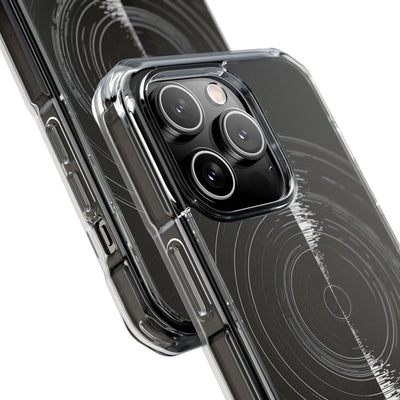 Black Impact MagSafe Phone Case for iPhone - Obsidian Orbital Signal