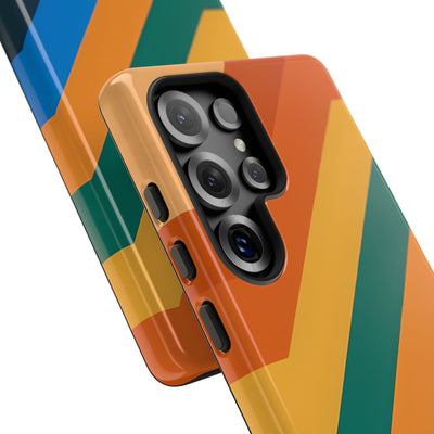 Retro Ridge Lines · Tough Phone Case for Samsung