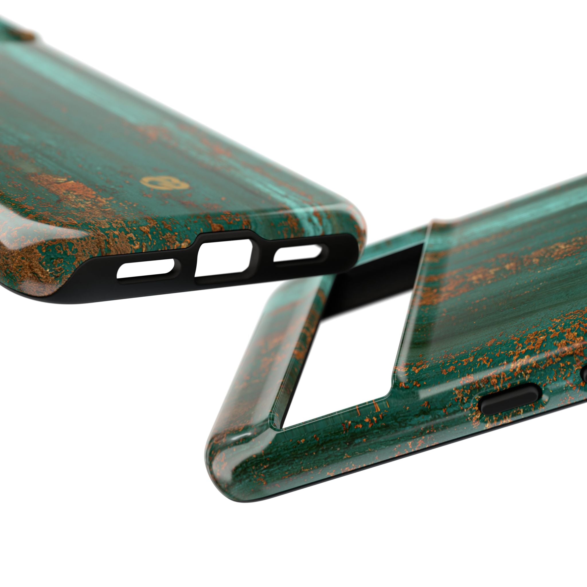 Teal Tough Phone Case for Google Pixel - Verdigris Copper Siding
