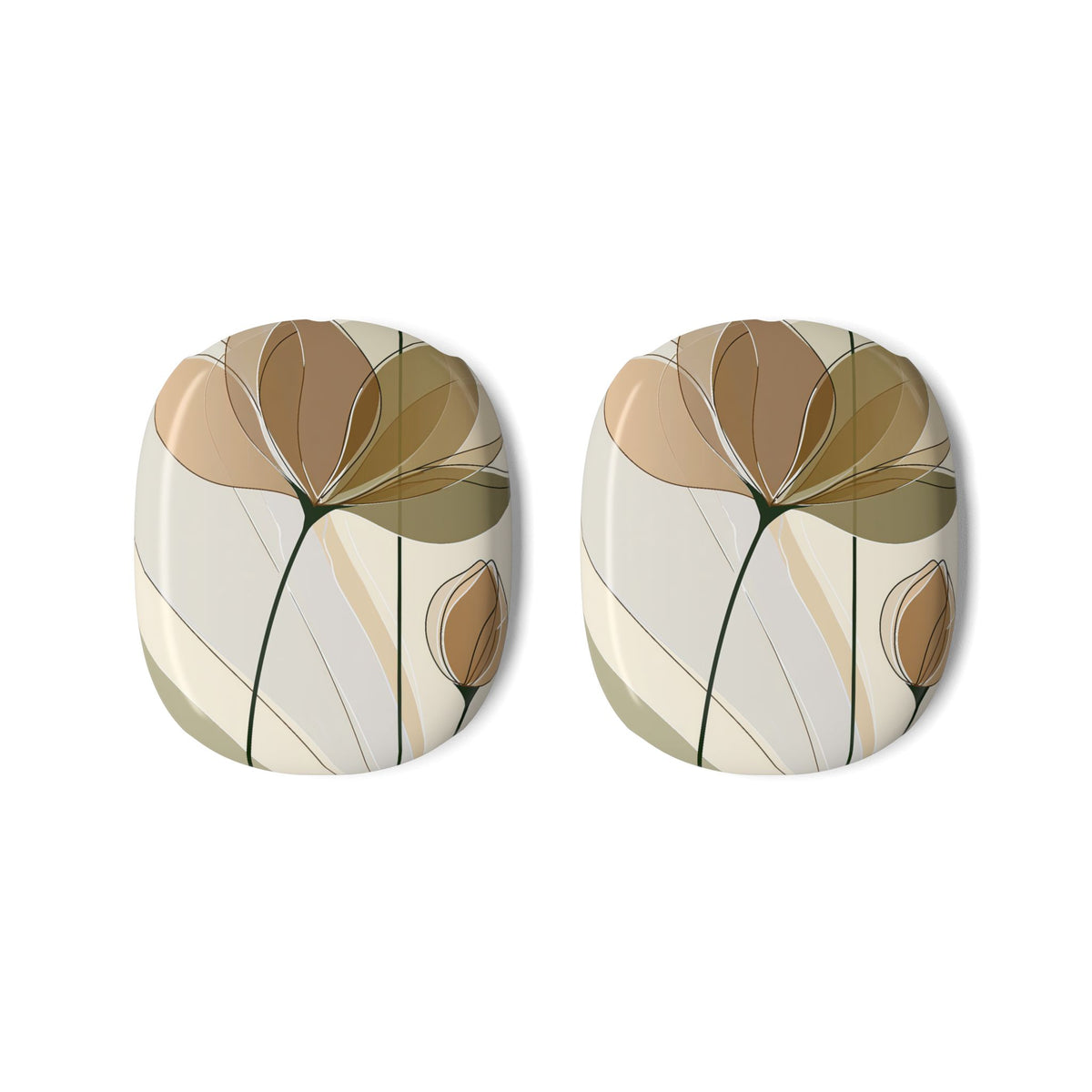 Translucent Petal Contour · Hard Case for AirPods Max · Beige
