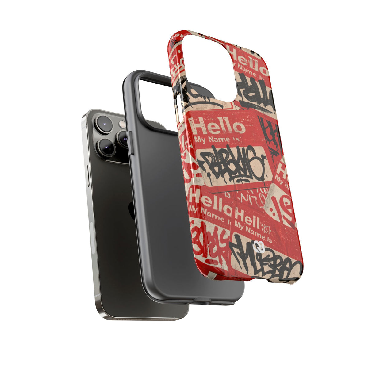Slap Tag Collage · Tough Phone Case for iPhone · Red