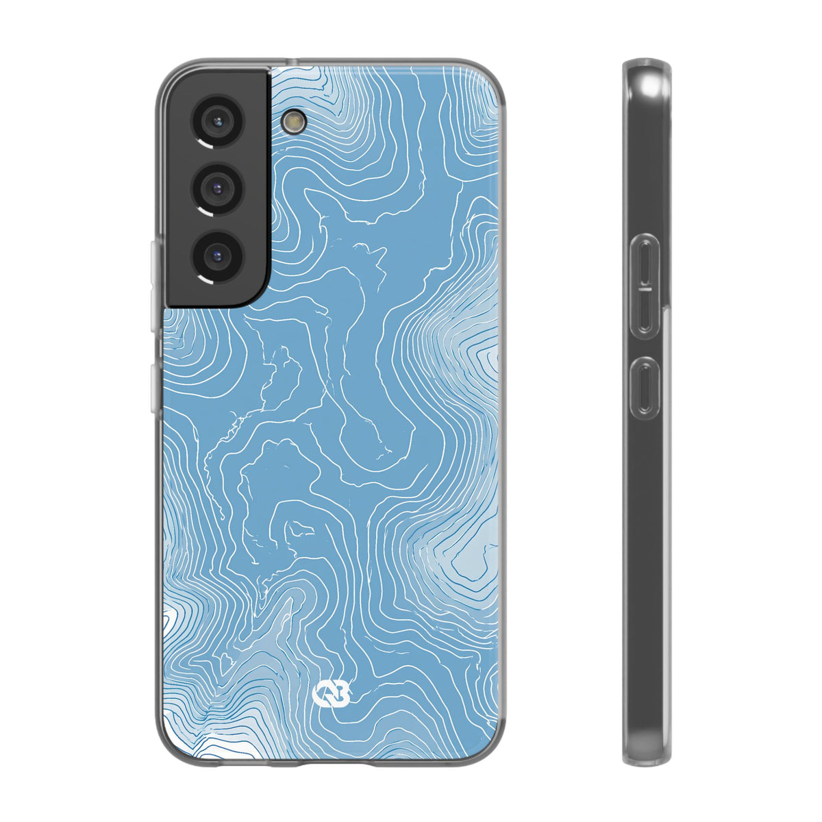 Glacial Basin Topo · Lite Phone Case for Samsung · Blue