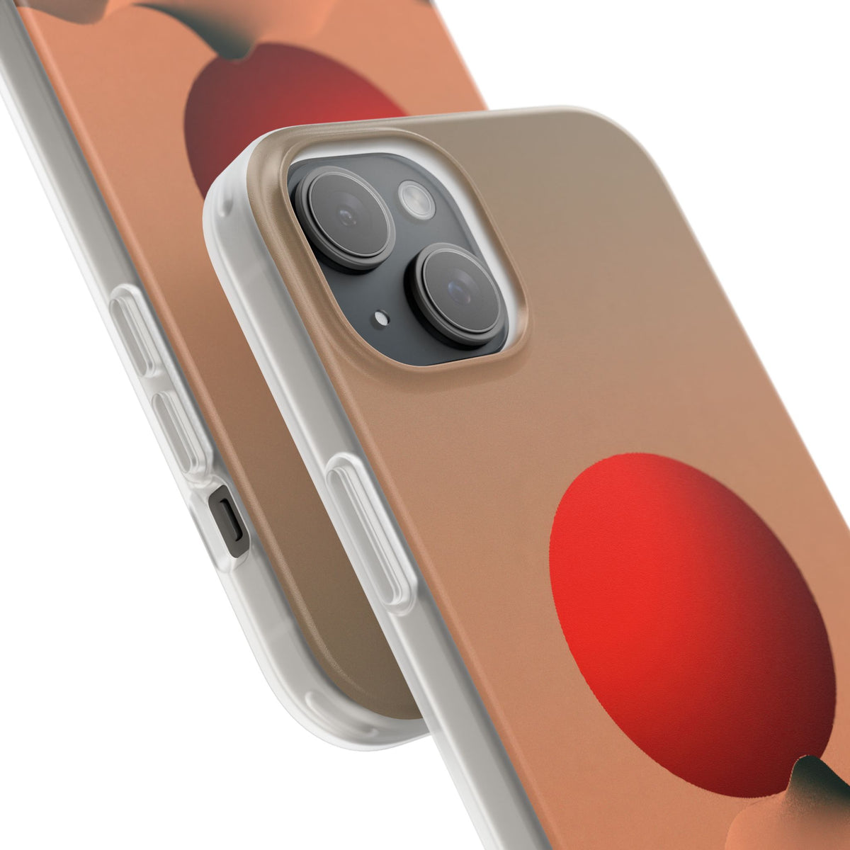 Crimson Sol Ridge · Lite Phone Case for iPhone ·  Red