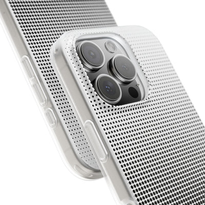Black Lite Phone Case for iPhone - Obsidian Halftone Flux