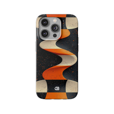 Orange Grit Twist · Coque de téléphone Soft pour iPhone