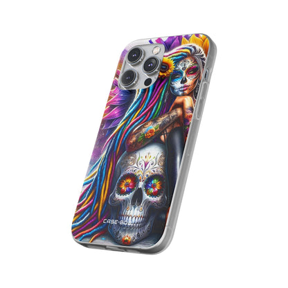 Solhovedskalle Glød iPhone 14 Pro Max Cover - Blød