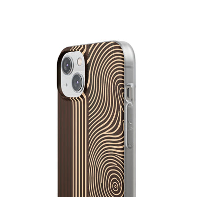 Timber Ring Contour · Lite Phone Case for iPhone ·  Brown