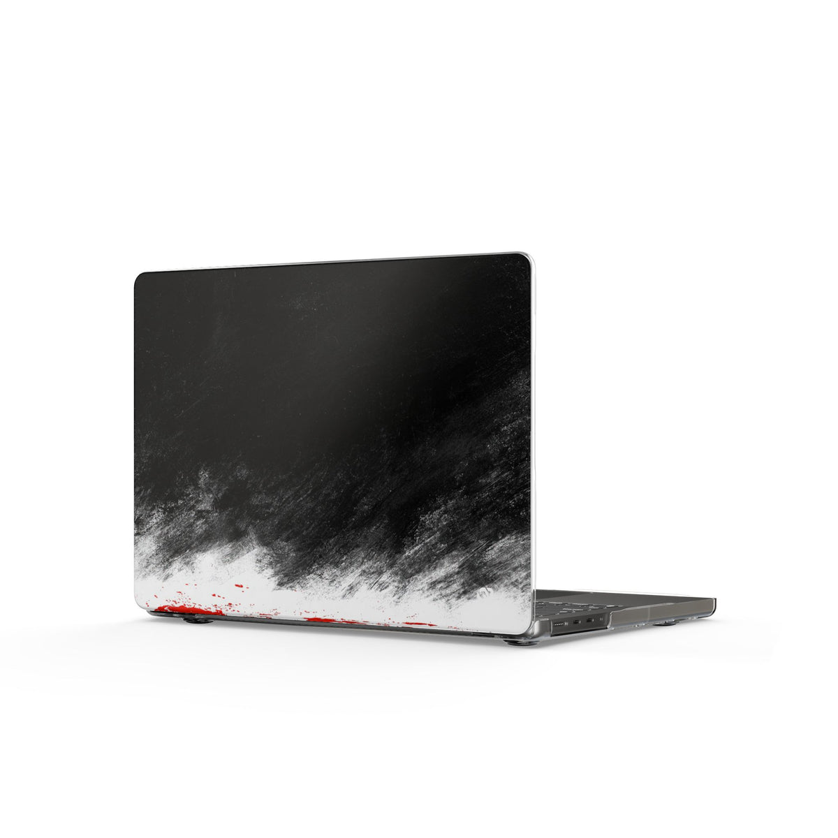 Crimson Void · Clear Hard Case for MacBook · Black