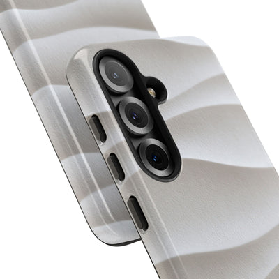 Sculpted Dune Relief · Tough Phone Case for Samsung · White
