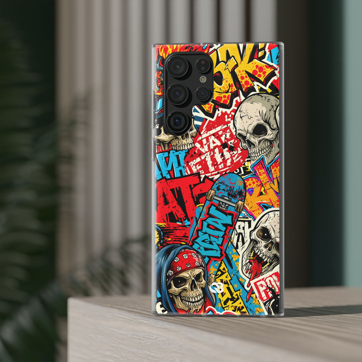 Skate Skull Riot · Lite Phone Case for Samsung · Red