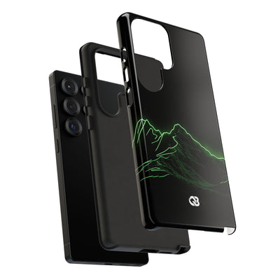 Nordic Mountain Contour · Tough Phone Case for Samsung · Black