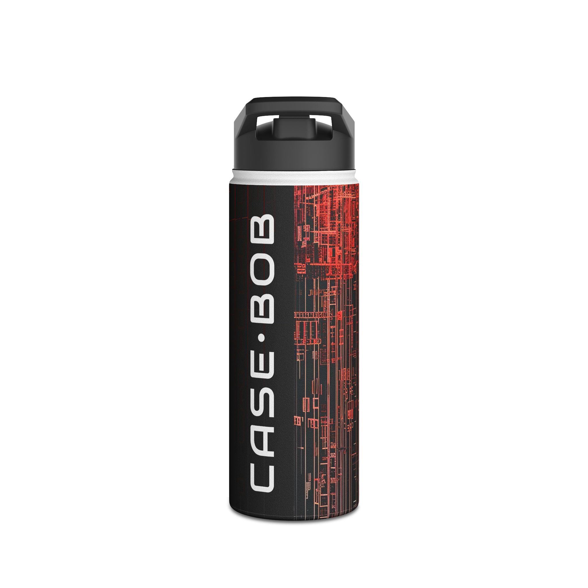 Crimson Columns - Stainless Steel Water Bottle