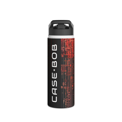 Crimson Columns - Stainless Steel Water Bottle