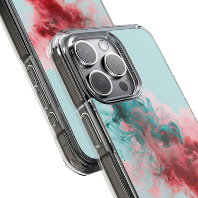 Sonic Bloom · Clear Impact Magnetic Phone Case for iPhone · Red