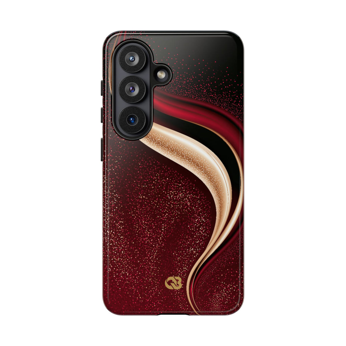 Gilded Crimson Flow · Tough Phone Case for Samsung · Red