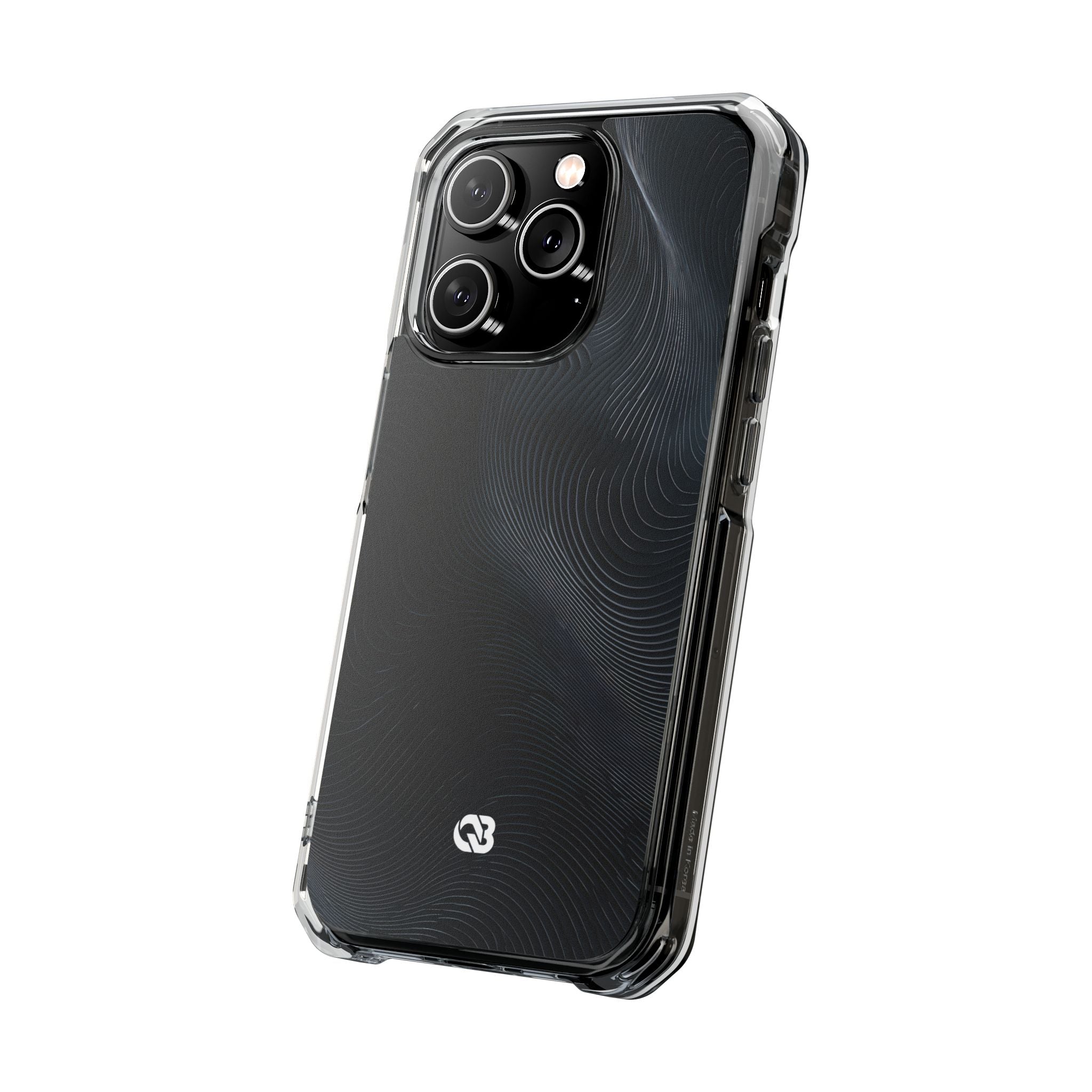 Black Impact MagSafe Phone Case for iPhone - Obsidian Ridge Flux