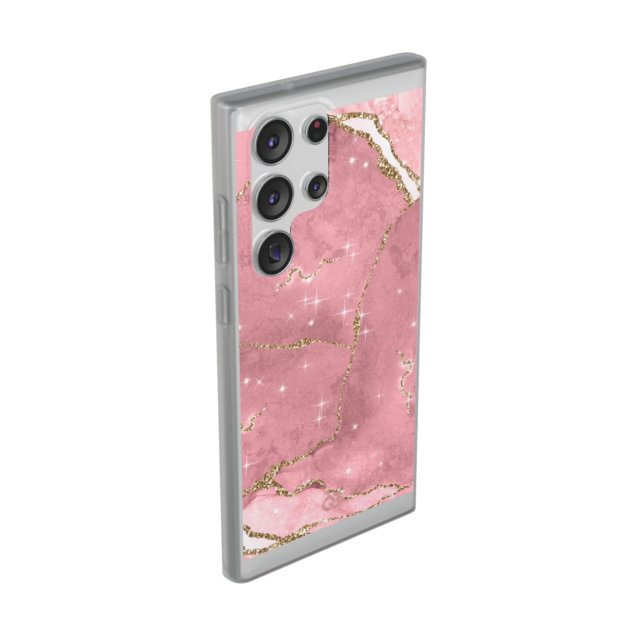 Rose Sparkle Marble · Soft Phone Case for Samsung