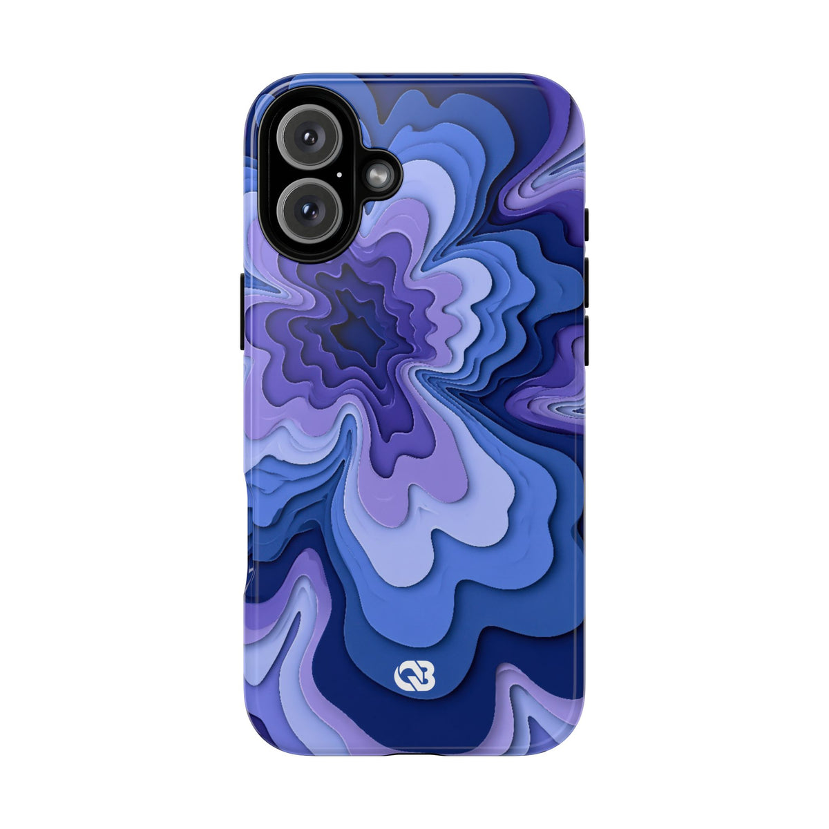 Periwinkle Strata Bloom · Tough Phone Case for iPhone · Purple