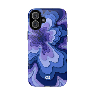 Periwinkle Strata Bloom · Tough Phone Case for iPhone · Purple