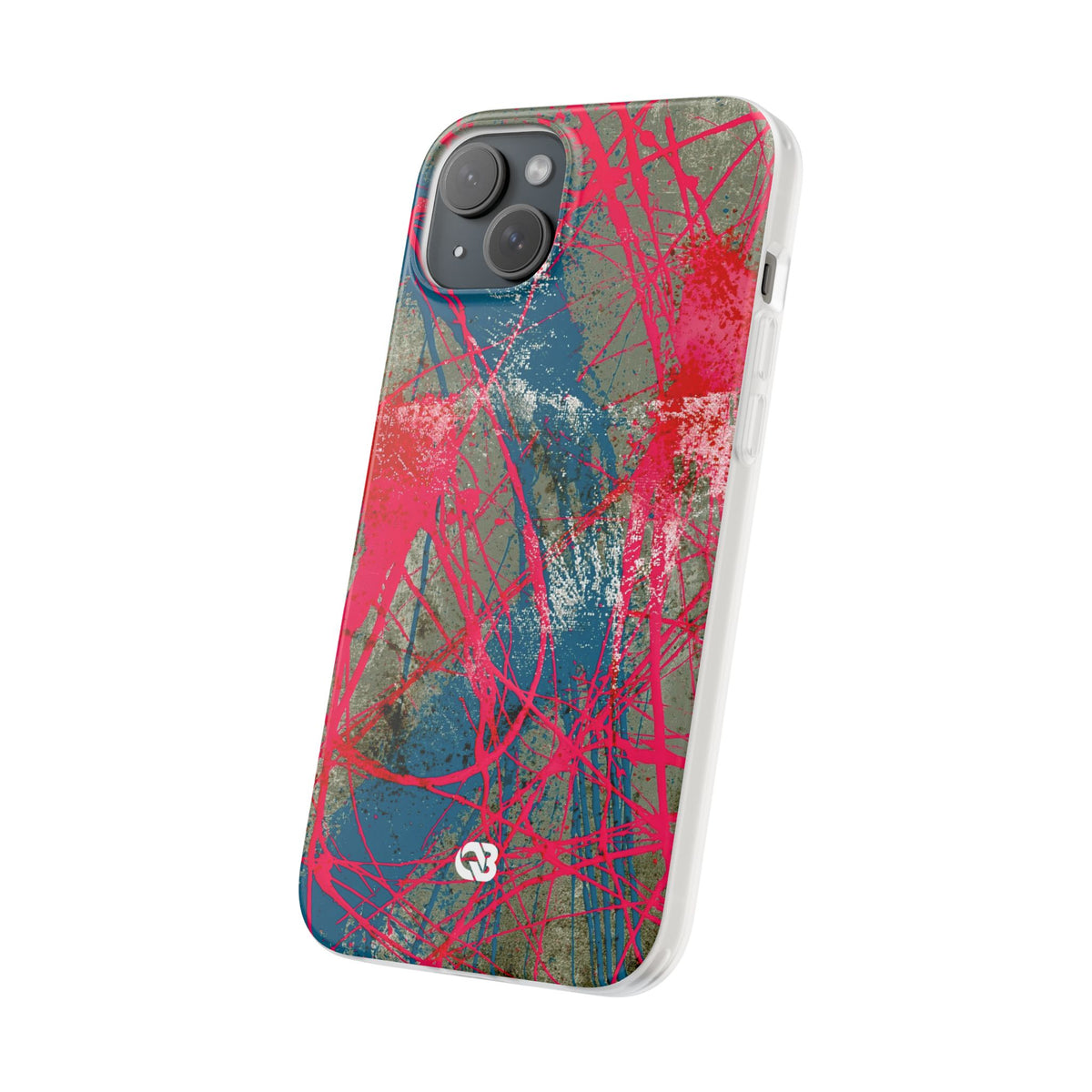 Neon Static Drip · Lite Phone Case for iPhone ·  Pink