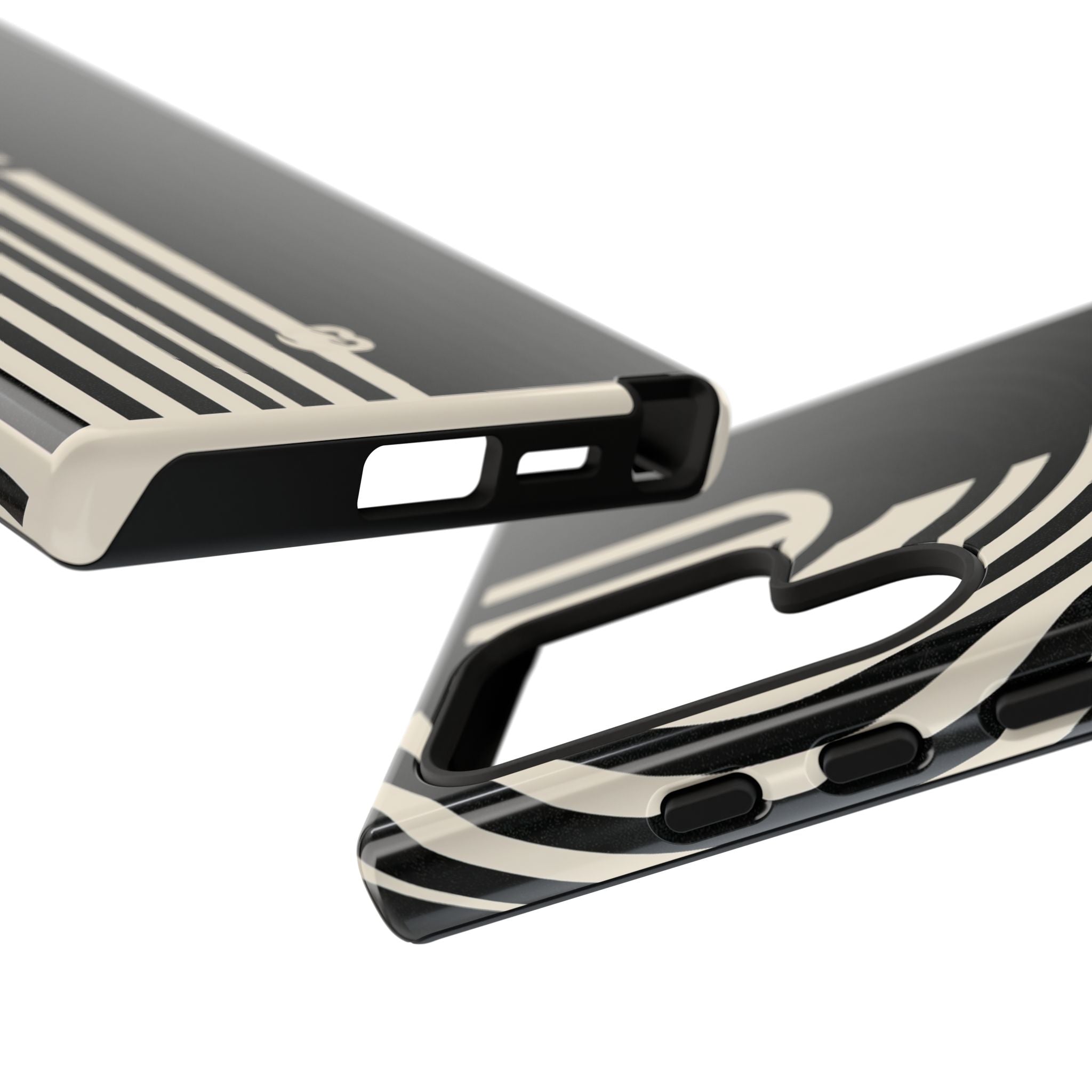 Beige Tough Phone Case for Samsung - Monolith Ivory Signal