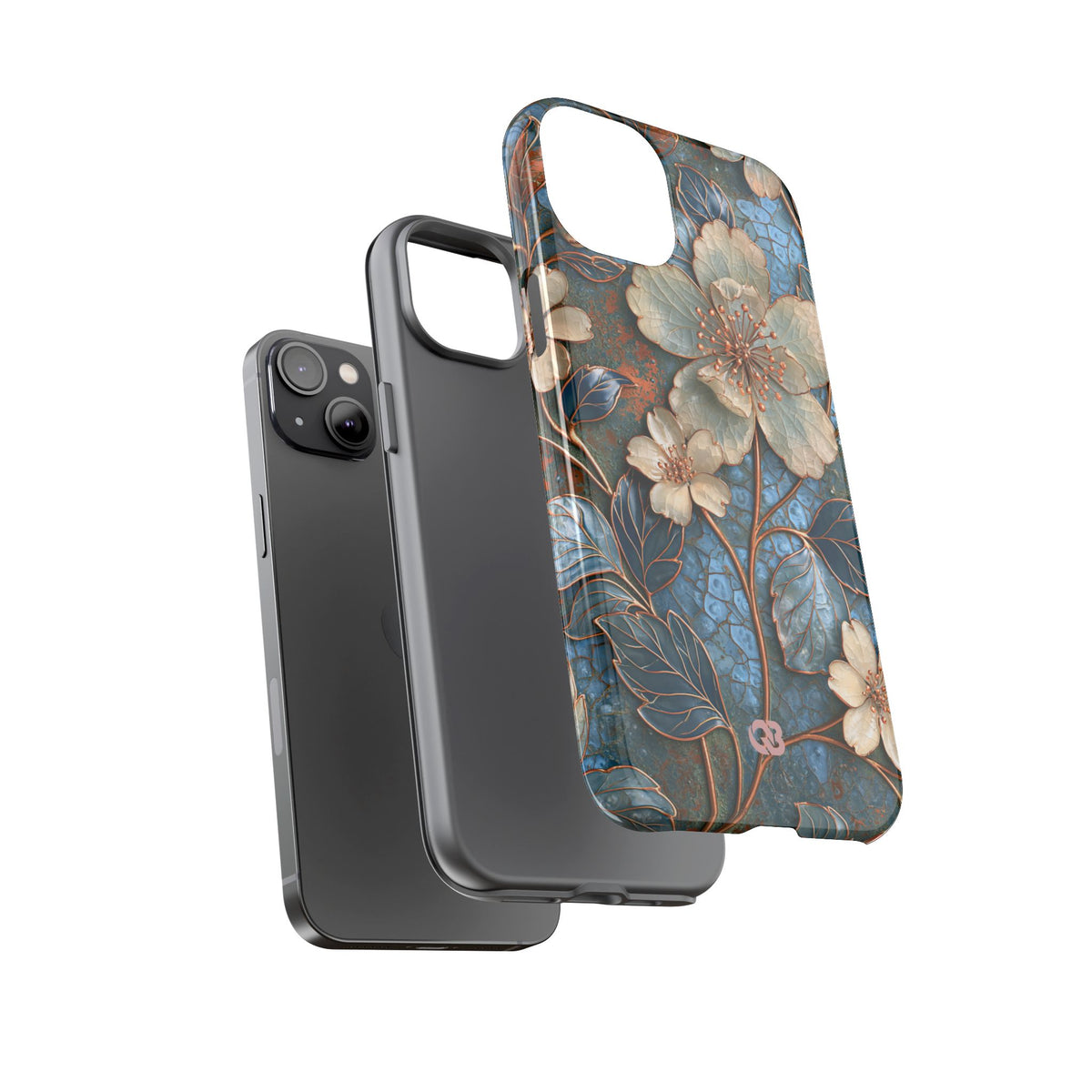 Gilded Blossom Reverie · Tough Phone Case for iPhone · Teal