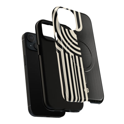 Beige Tough 2.0 Magsafe Phone Case for iPhone - Monolith Ivory Signal