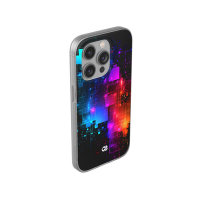 Spectral Circuit Grid · Lite Phone Case for iPhone ·  Black