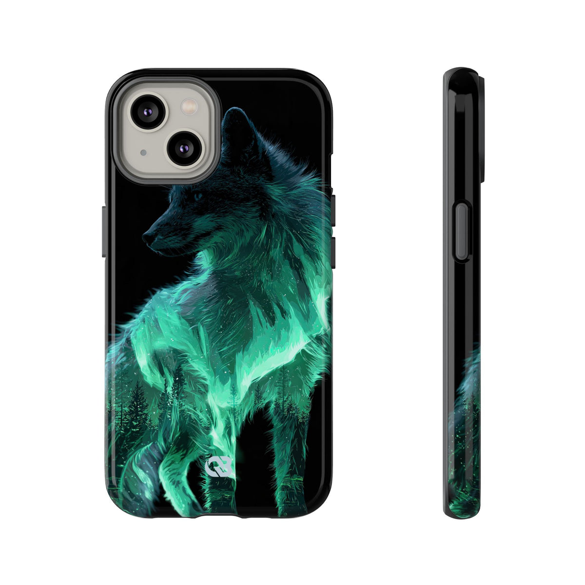 Nordic Aurora Fox · Tough Phone Case for iPhone · Teal