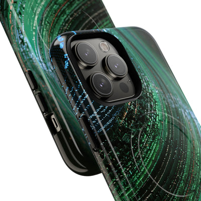Orbital Data Stream · Tough 2.0 Magnetic Phone Case for iPhone · Green