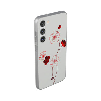 Red Lite Phone Case for Samsung - Kyoto Ember Bloom
