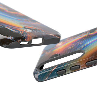 Prismatic Aura Flow · Tough Phone Case for Samsung · Blue
