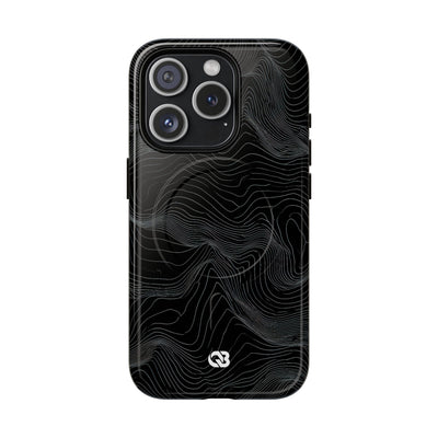 Obsidian Contour Elevation · Tough 2.0 Magnetic Phone Case for iPhone · Black