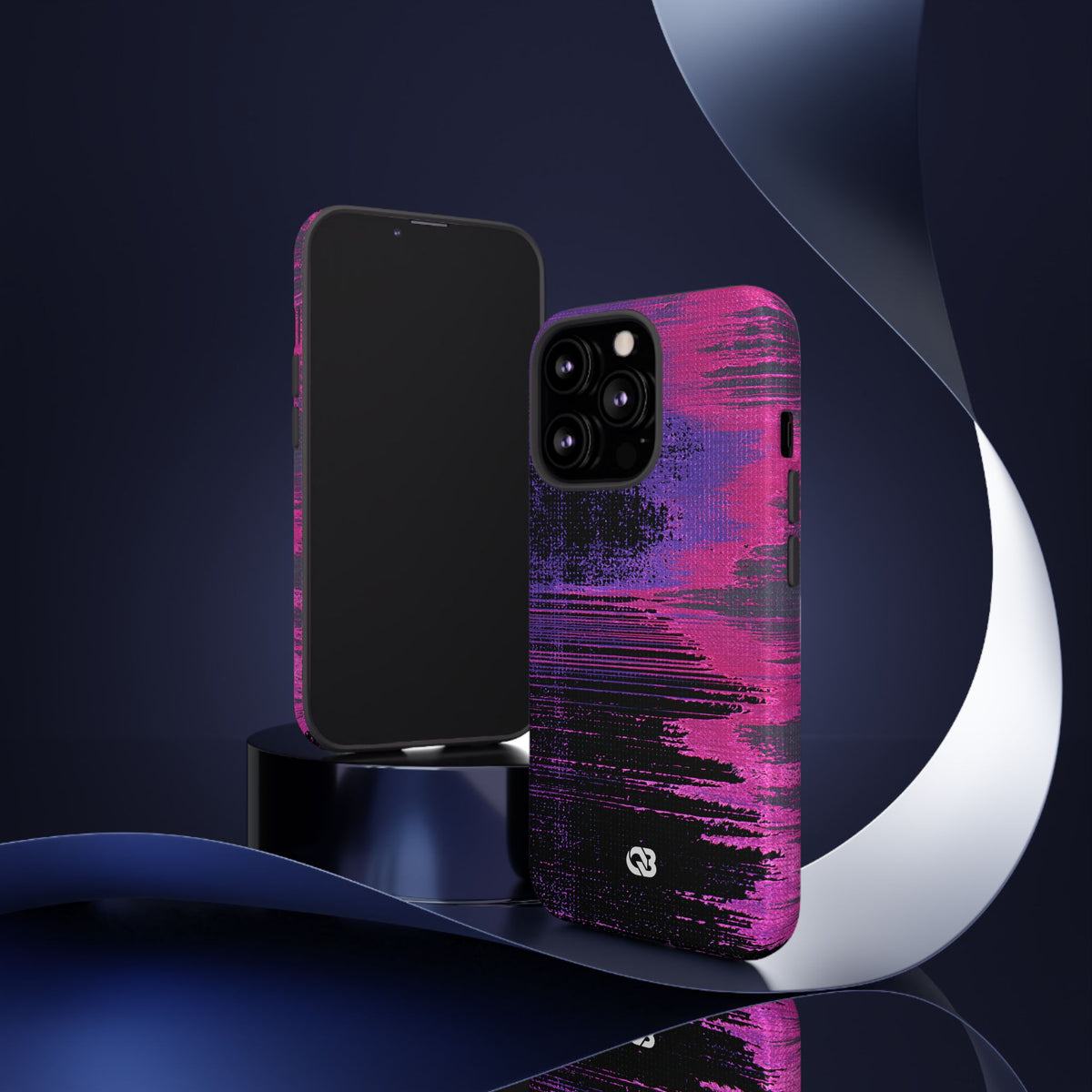 Neon Signal Shift · Tough Phone Case for iPhone · Purple