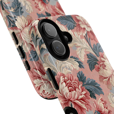 Blush Peony Jacquard · Tough 2.0 Magnetic Phone Case for iPhone · Pink