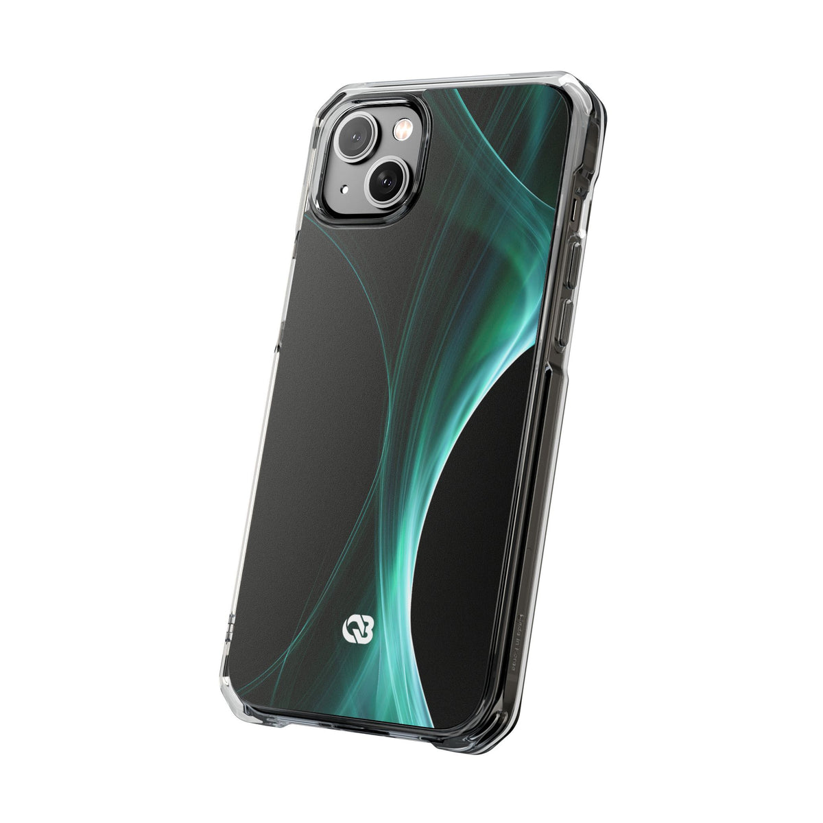 Emerald Lumen · Clear Impact Magnetic Phone Case for iPhone · Green