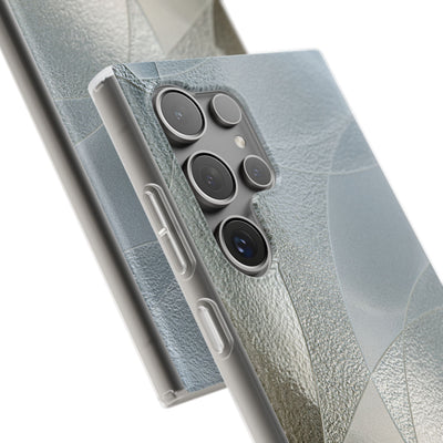 Silver Lite Phone Case for Samsung - Frosted Silver Mosaic
