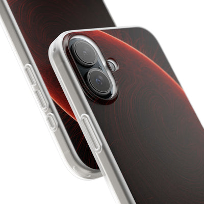 Red Lite Phone Case for iPhone - Crimson Flare Flux