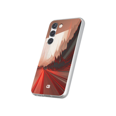 Red Lite Phone Case for Samsung - Crimson Pulse Horizon