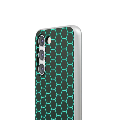Neon Hex Spectrum · Lite Phone Case for Samsung · Teal
