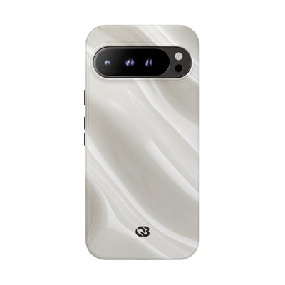 Liquid Enamel Fold · Tough Phone Case for Pixel ·  White