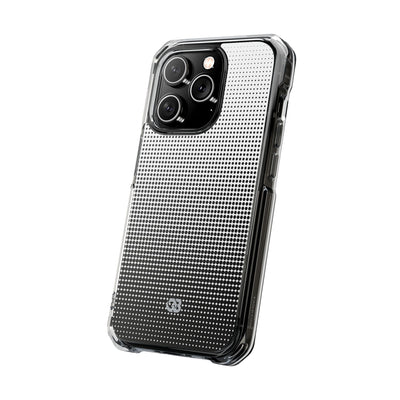 Black Impact MagSafe Phone Case for iPhone - Obsidian Halftone Flux
