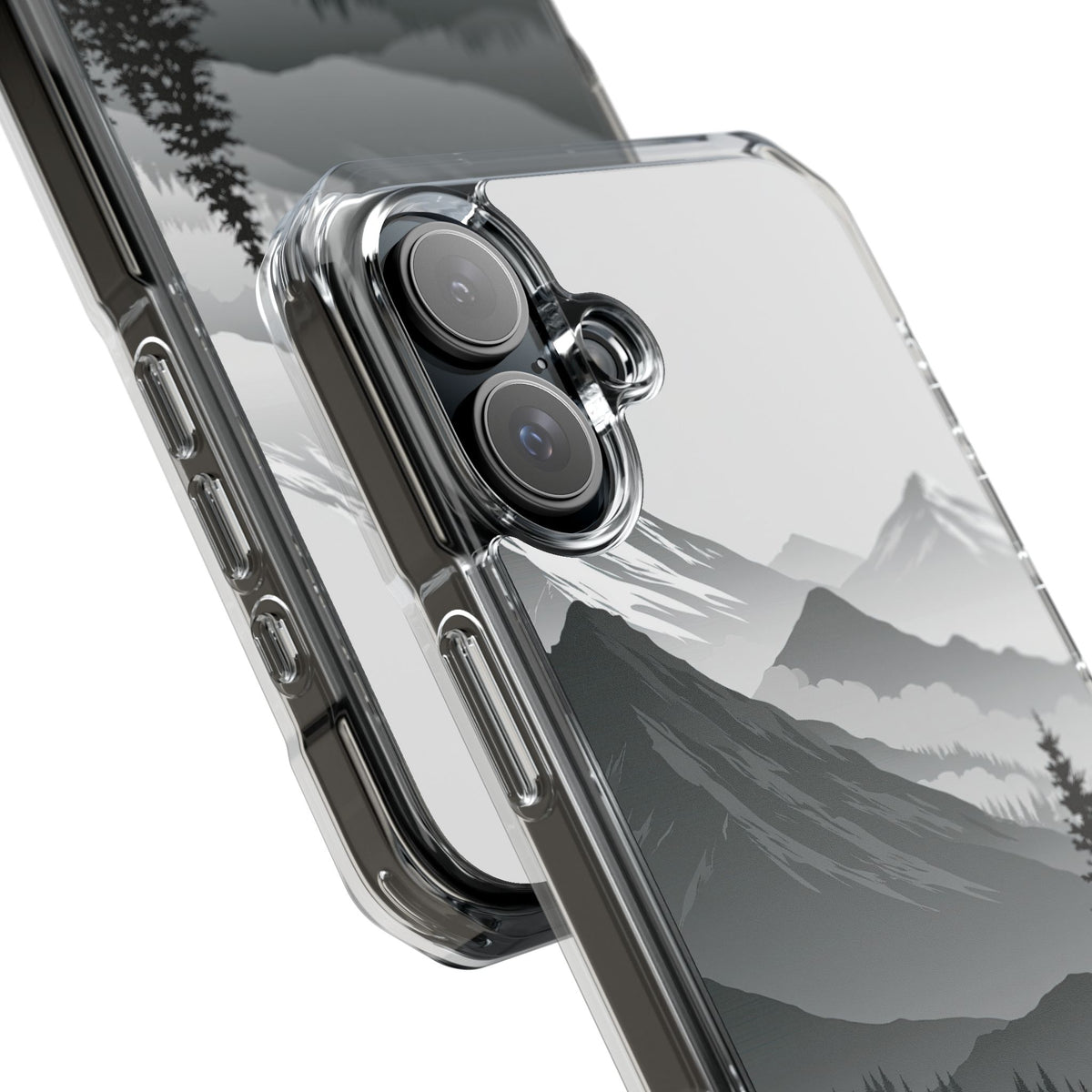Alpine Horizon · Clear Impact Magnetic Phone Case for iPhone ·  Black