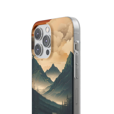 Summit River Dusk · Soft Phone Case for iPhone